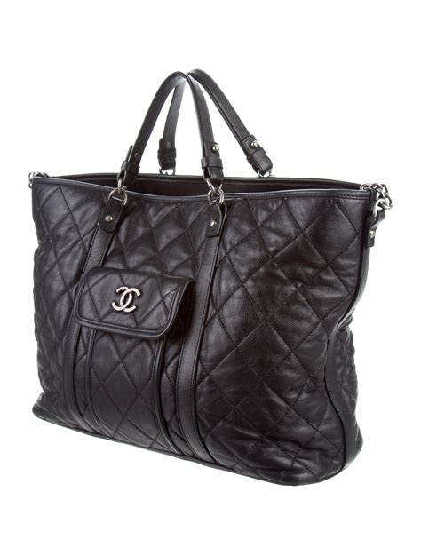 chanel beach bag canvas|large zipped shopping bag chanel.